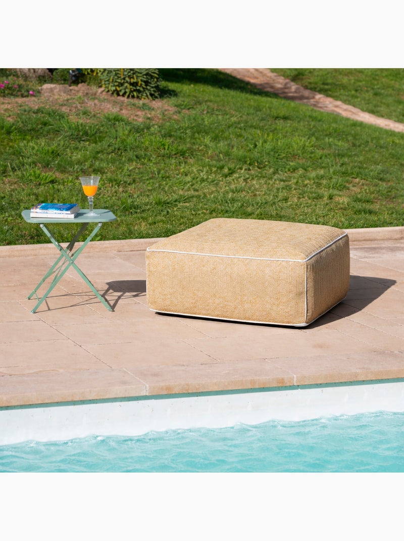 Formentera sofá quadrado insuflável para exterior Bege - Kiabi