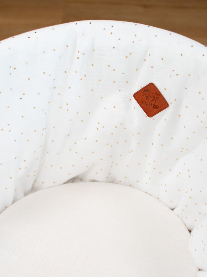 Forro para moisés em gaze de algodão | sevira kids Branco - Kiabi