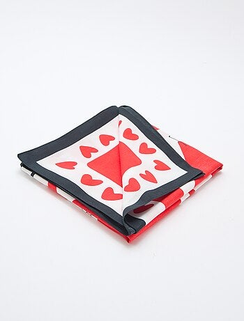 Foulard com estampado fantasia (100x100 cm) 'Agathe Sorlet x Kiabi' - Dia dos Namorados