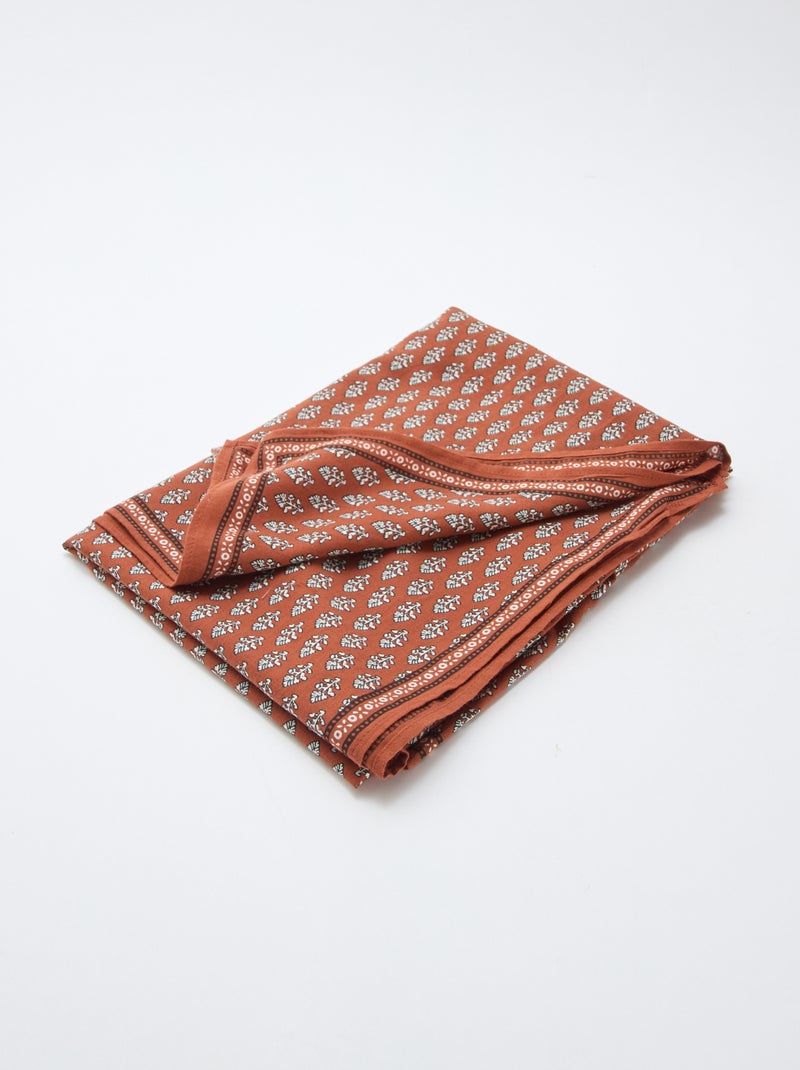 Foulard com motivos Índia Castanho - Kiabi