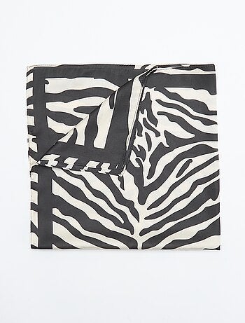 Foulard estampado \'zebra\'
