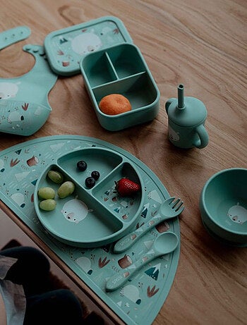 Fourchette et cuillère pour bébé en silicone | sassi junior