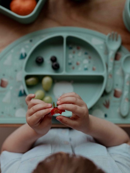 Fourchette et cuillère pour bébé en silicone | sassi junior - Kiabi