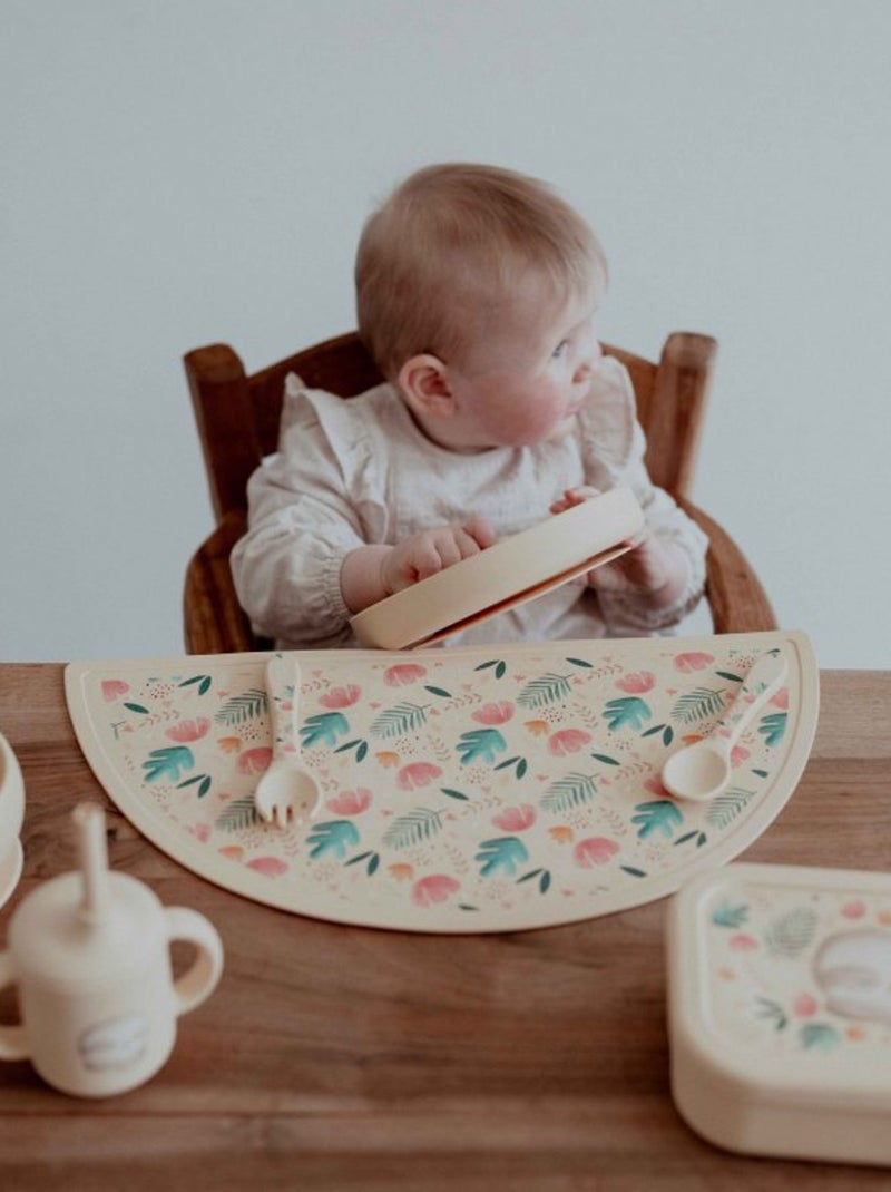 Fourchette et cuillère pour bébé en silicone | sassi junior Bege - Kiabi