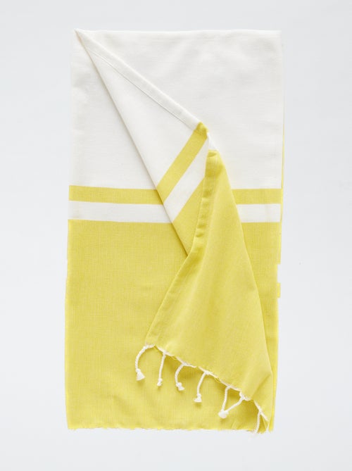 Fouta com franjas (100x190 cm) - Kiabi