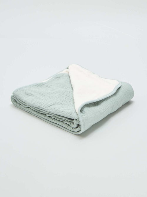 Fralda cobertor em gaze de algodão - Kiabi
