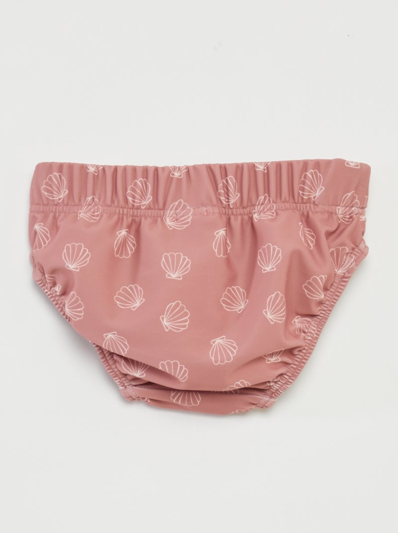 Fralda de banho lavável ROSA - Kiabi