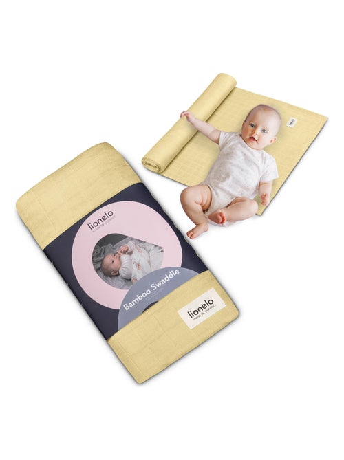 Fralda de bebé de bambu 120 x 120 cm – LIONELO – 100% algodão – Hipoalergénica - Kiabi Fralda de bebé de bambu 120 x 120 cm – LIONELO – 100% algodão – Hipoalergénica - Kiabi