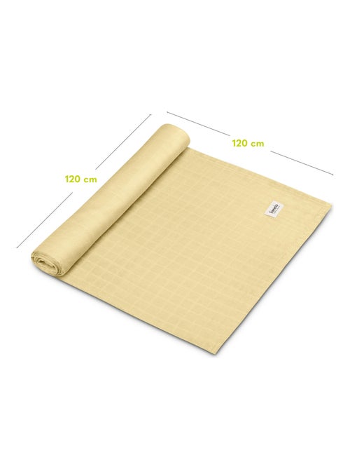 Fralda de bebé de bambu 120 x 120 cm – LIONELO – 100% algodão – Hipoalergénica - Kiabi Fralda de bebé de bambu 120 x 120 cm – LIONELO – 100% algodão – Hipoalergénica - Kiabi