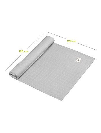 Fralda de bebé de bambu 120 x 120 cm – LIONELO – 100% algodão – Hipoalergénica