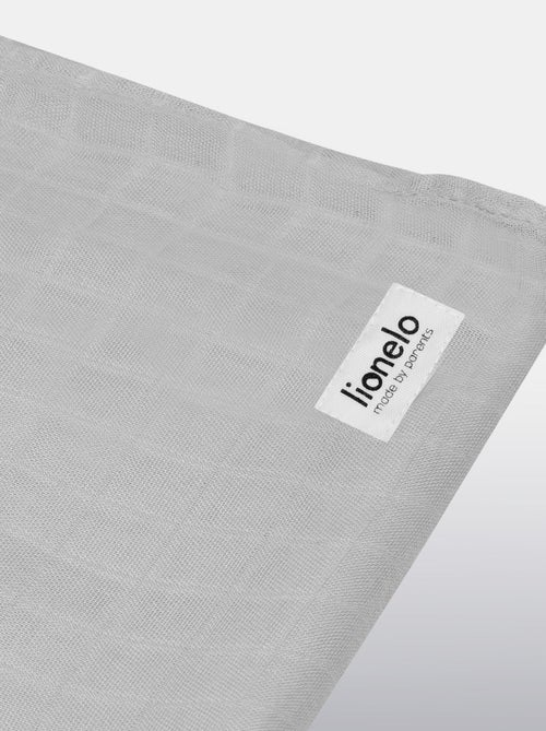 Fralda de bebé de bambu 120 x 120 cm – LIONELO – 100% algodão – Hipoalergénica - Kiabi Fralda de bebé de bambu 120 x 120 cm – LIONELO – 100% algodão – Hipoalergénica - Kiabi