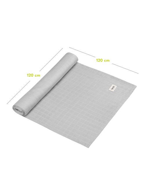 Fralda de bebé de bambu 120 x 120 cm – LIONELO – 100% algodão – Hipoalergénica - Kiabi Fralda de bebé de bambu 120 x 120 cm – LIONELO – 100% algodão – Hipoalergénica - Kiabi