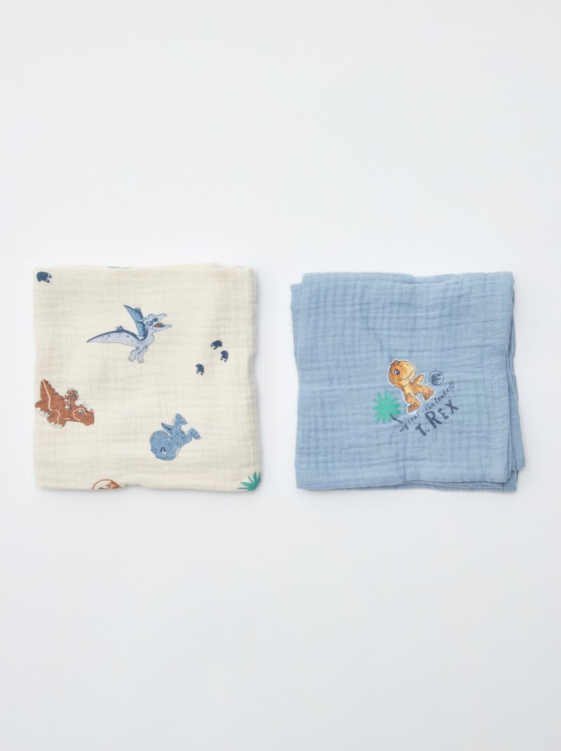 Fraldas 'Jurassic Explorers' - lote de 2 BRANCO - Kiabi