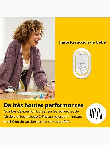 Freestyle mini mãos-livres medela - bomba tira leite eléctrica portátil única de 24 mm - fácil de
