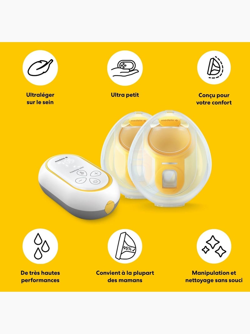 Freestyle mini mãos-livres medela - bomba tira leite eléctrica portátil única de 24 mm - fácil de Transparente - Kiabi