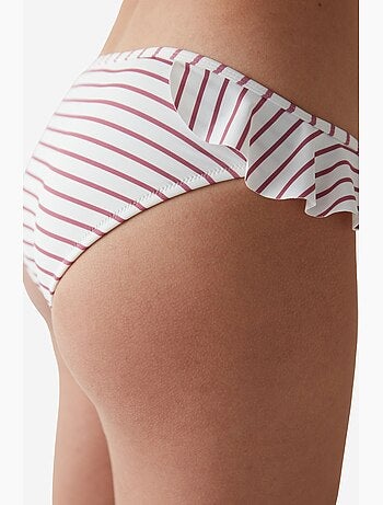Fırfır detayşo pietra slip cueca de biquíni penti