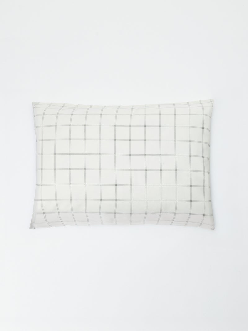Fronha 50 x 80 cm com estampado floral Bege - Kiabi