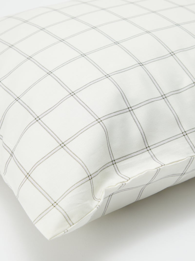Fronha 50 x 80 cm com estampado floral Bege - Kiabi