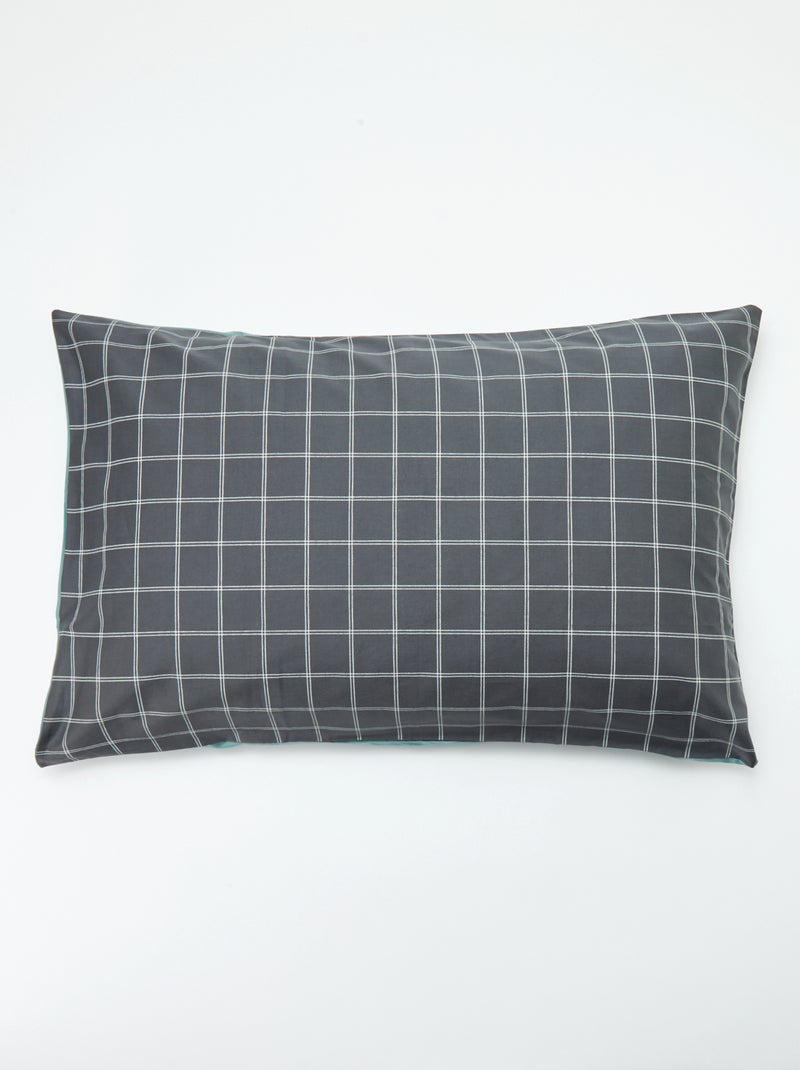 Fronha 50 x 80 cm com estampado floral Cinza - Kiabi