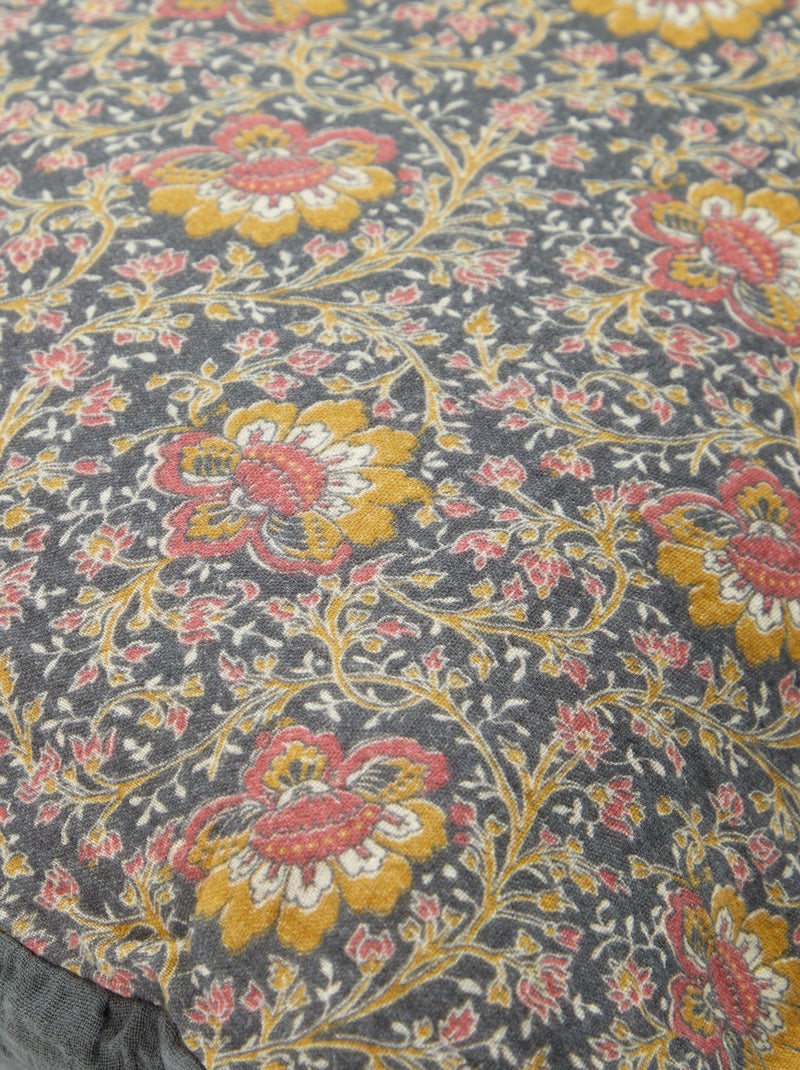 Fronha 50 x 80 cm com estampado floral Preto - Kiabi