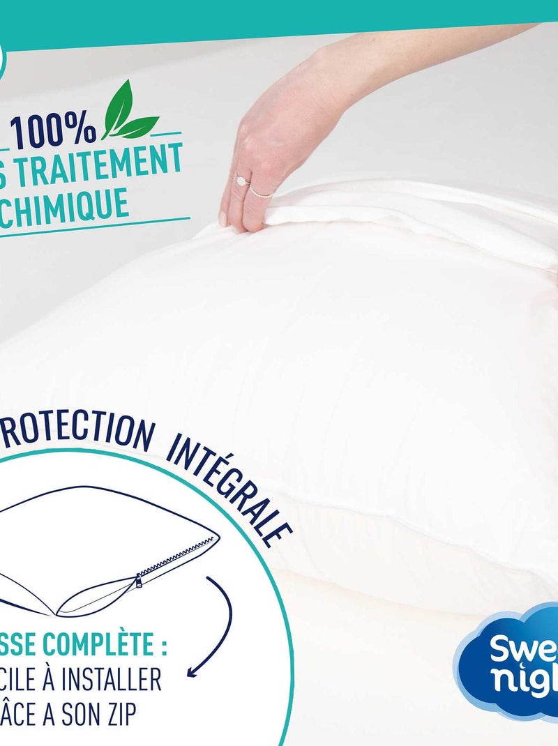 Fronha anti percevejo de cama Branco - Kiabi