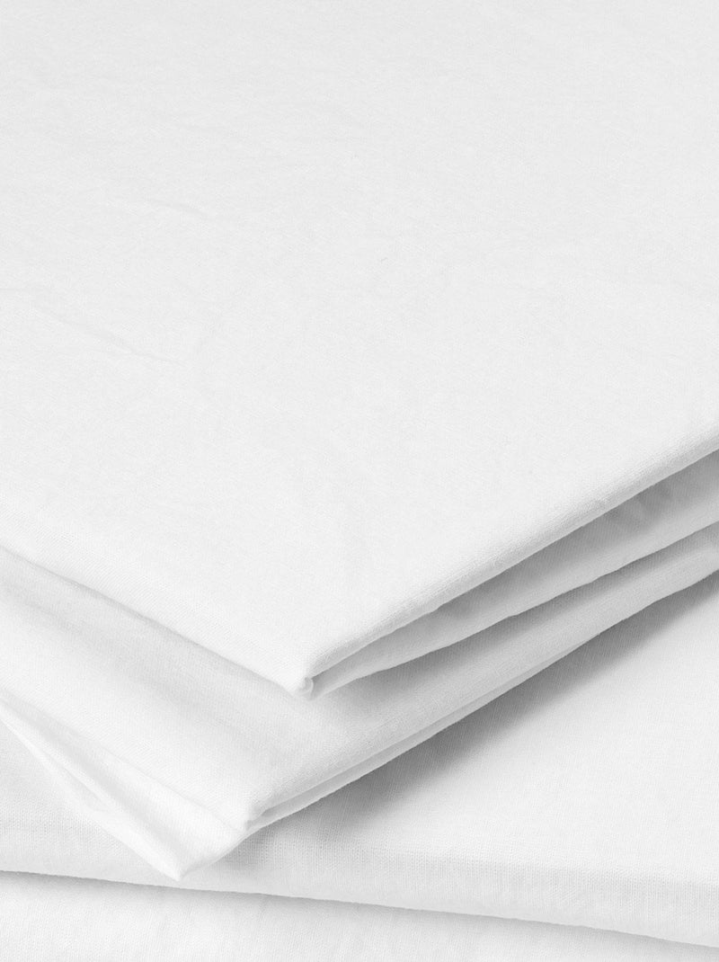 Fronha de algodão lavado Branco - Kiabi