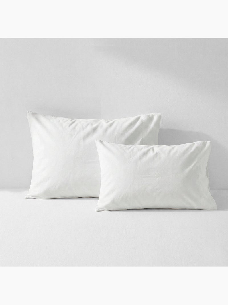 Fronha de almofada Basic "Happyfriday" Branco - Kiabi