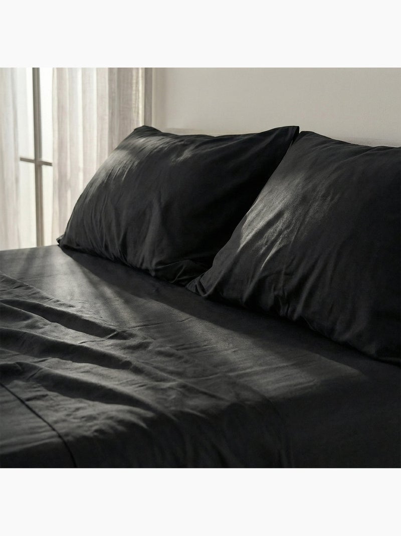 Fronha de almofada Basic "Happyfriday" Preto - Kiabi