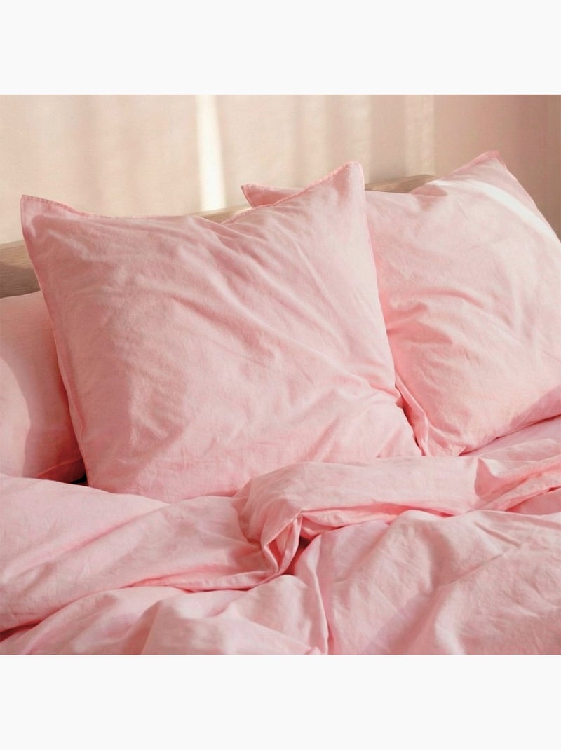 Fronha de almofada Basic "Happyfriday" Rosa - Kiabi
