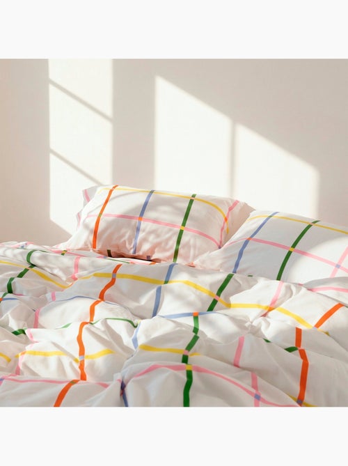 Fronha de almofada Color lines "Happyfriday" - Kiabi