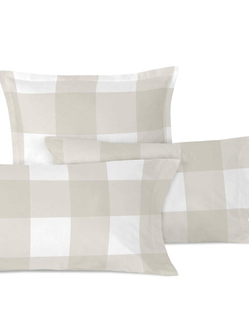 Fronha de almofada Gingham "Happyfriday" - Kiabi