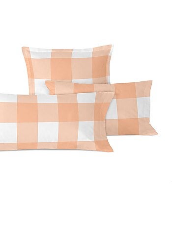 Fronha de almofada gingham "happyfriday