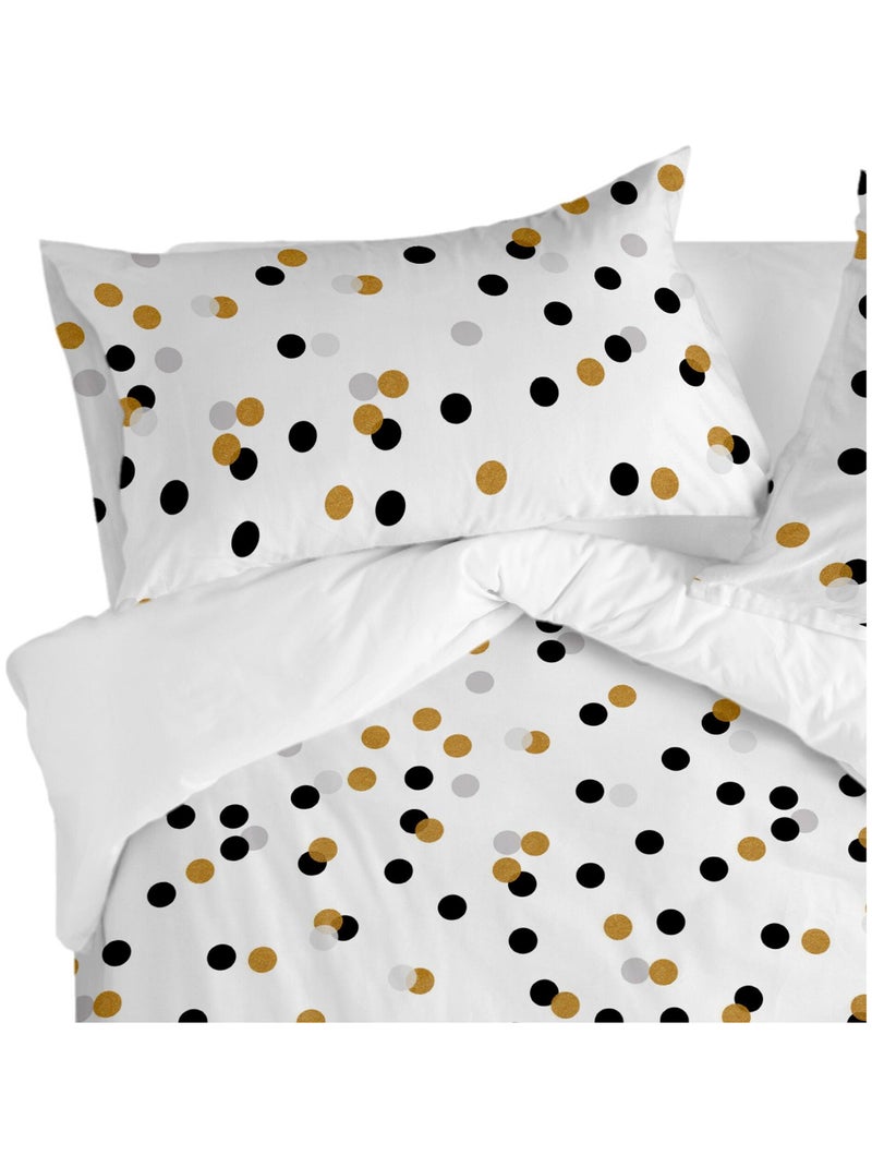 Fronha de almofada Golden dots "Happyfriday" Multicolorido - Kiabi