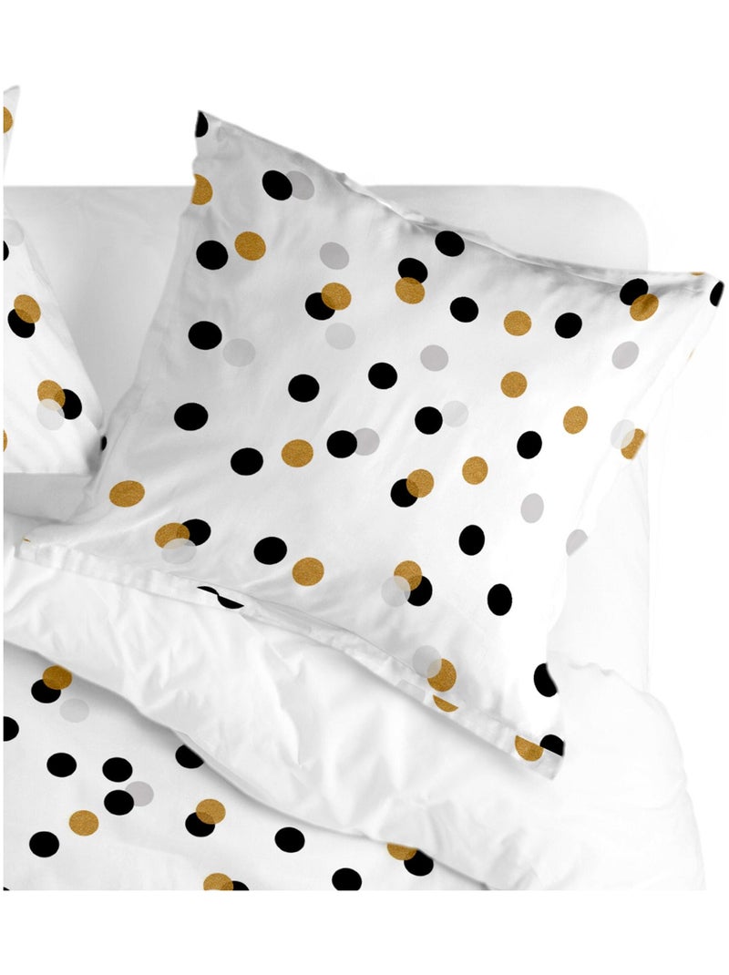 Fronha de almofada Golden dots "Happyfriday" Multicolorido - Kiabi