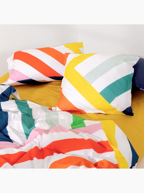 Fronha de almofada Happy stripes "Happyfriday" - Kiabi Fronha de almofada Happy stripes "Happyfriday" - Kiabi