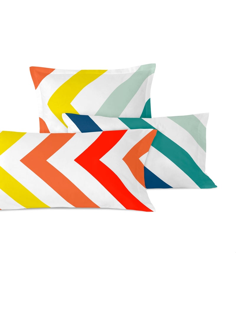 Fronha de almofada Happy stripes "Happyfriday" Multicolorido - Kiabi