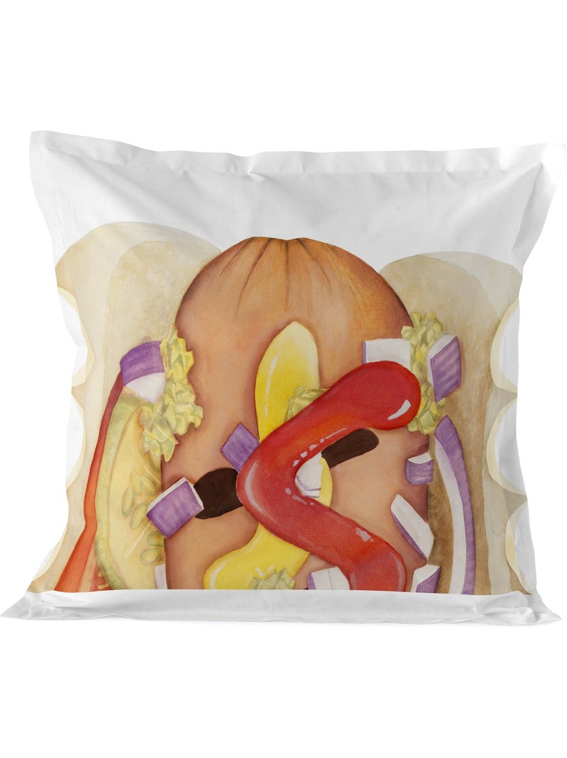 Fronha de almofada Hotdog "Happyfriday" Multicolorido - Kiabi