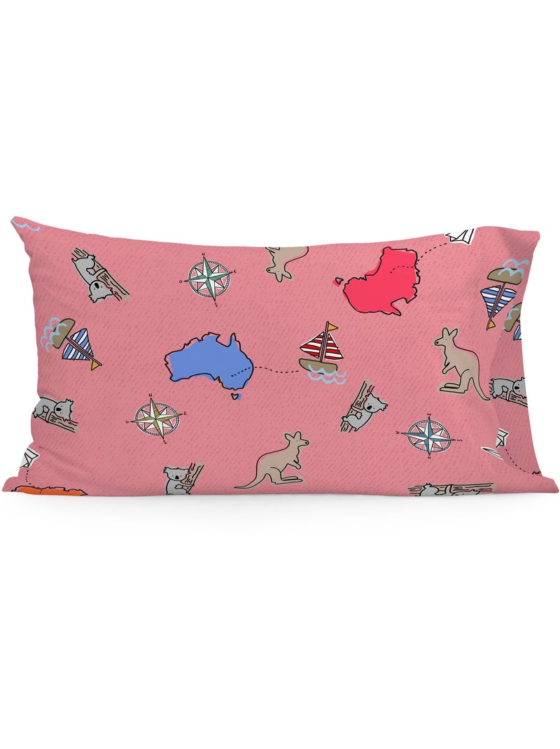 Fronha de almofada Kangaroo "Happyfriday" Multicolorido - Kiabi