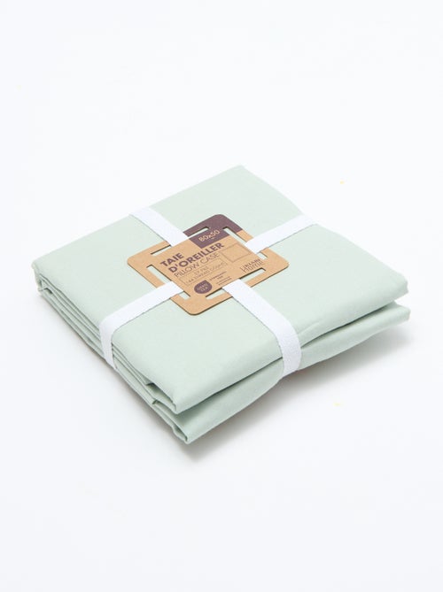 Fronha de almofada lisa - 50 x 80 cm aproximadamente - Kiabi Fronha de almofada lisa - 50 x 80 cm aproximadamente - Kiabi