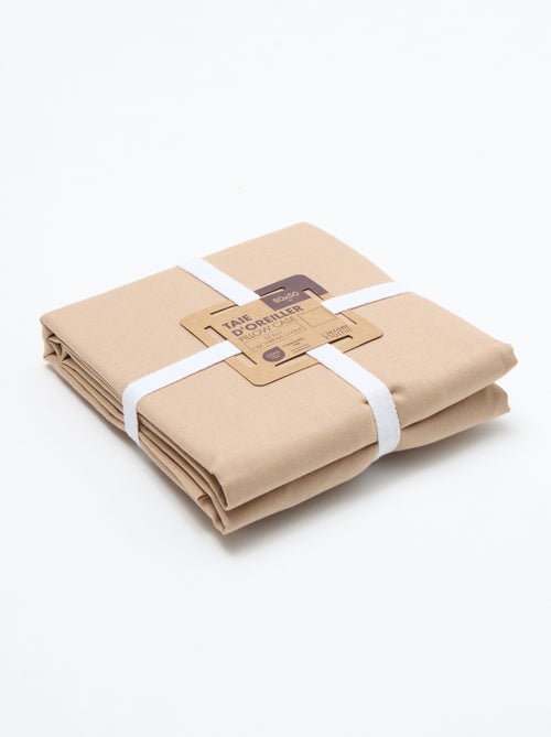 Fronha de almofada lisa - 50 x 80 cm aproximadamente - Kiabi