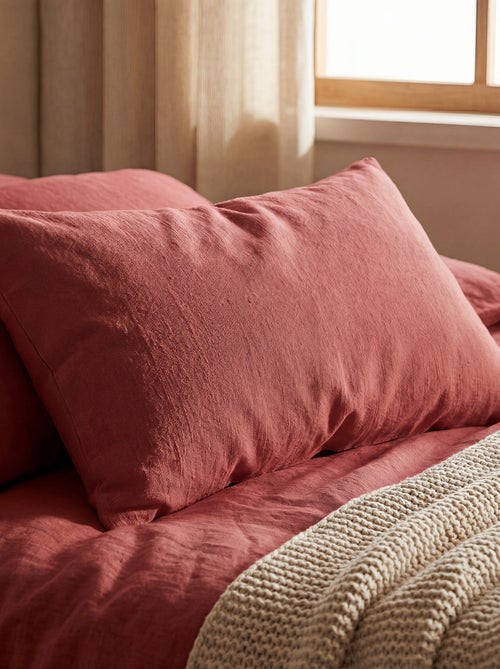 Fronha de almofada lisa - 50 x 80 cm aproximadamente - Kiabi Fronha de almofada lisa - 50 x 80 cm aproximadamente - Kiabi