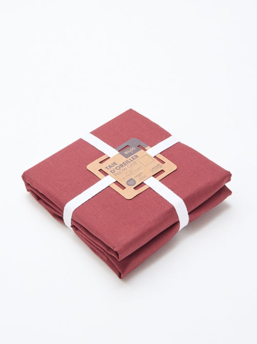 Fronha de almofada lisa - 50 x 80 cm aproximadamente - Kiabi Fronha de almofada lisa - 50 x 80 cm aproximadamente - Kiabi