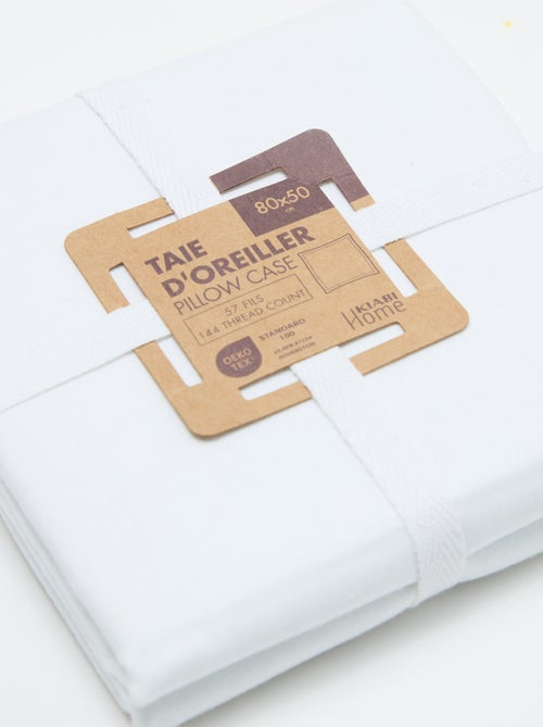 Fronha de almofada lisa - 50 x 80 cm aproximadamente - Kiabi