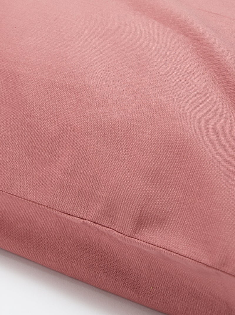 Fronha de almofada lisa - 50 x 80 cm aproximadamente Rosa - Kiabi