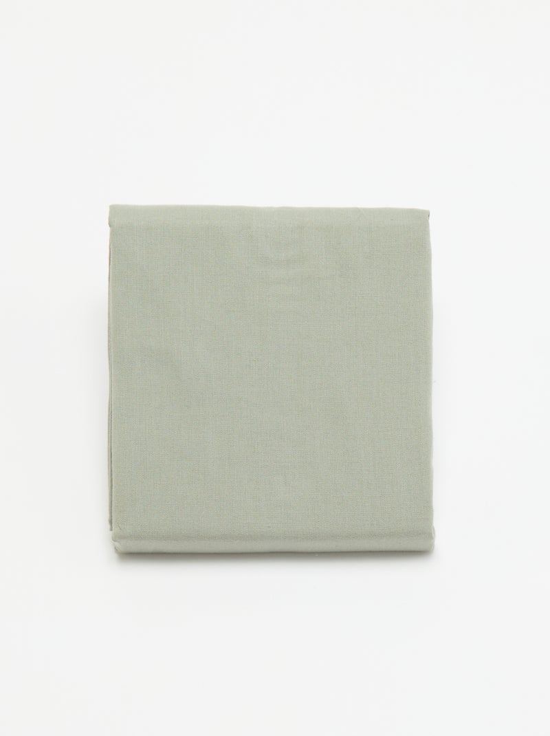 Fronha de almofada lisa - 50 x 80 cm aproximadamente Verde - Kiabi