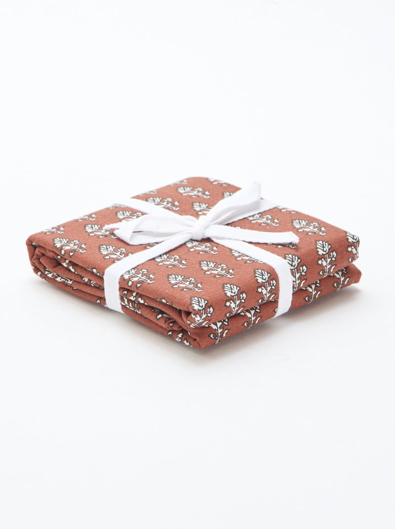 Fronha estampada (60 x 60 cm) - Kiabi Home Castanho - Kiabi