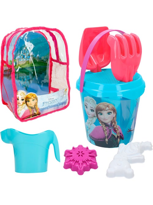 Frozen conjunto de balde de praia com acessórios e saco de transporte - Kiabi