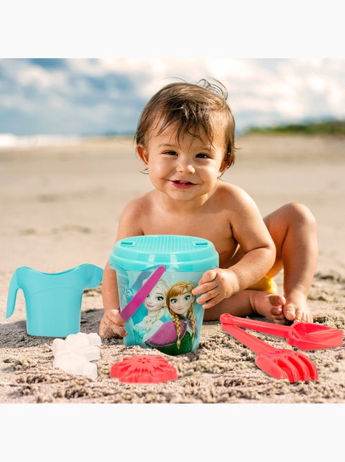 Frozen conjunto de balde de praia com acessórios e saco de transporte - Kiabi
