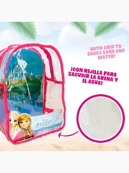 Frozen conjunto de balde de praia com acessórios e saco de transporte - Kiabi