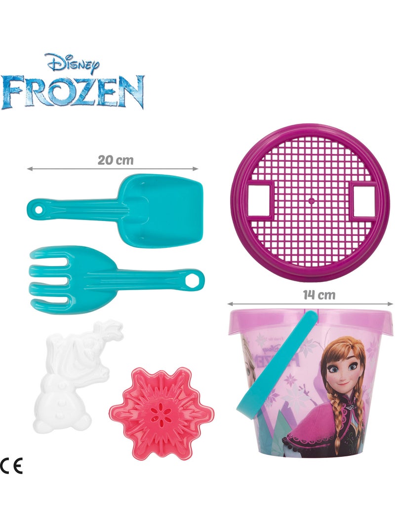 Frozen conjunto de balde de praia com acessórios, mochila e poncho N/D - Kiabi
